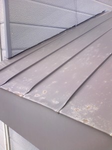 玄関屋根塗装前 玄関屋根塗装前