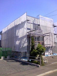 足場、養生ネット 足場、養生ネット