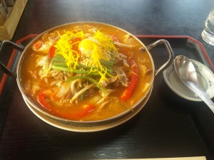 チゲ鍋ラーメン　￥800