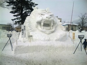 雪像も大迫力です。